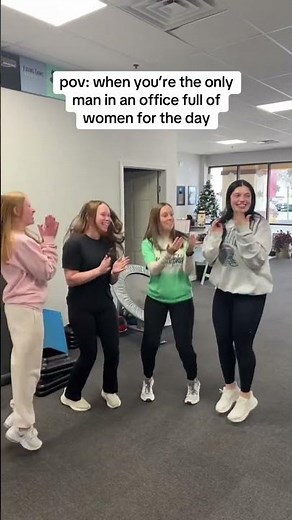 When you're the only man in an office full of girls #physicaltherapy #physicaltherapybiz #fyp