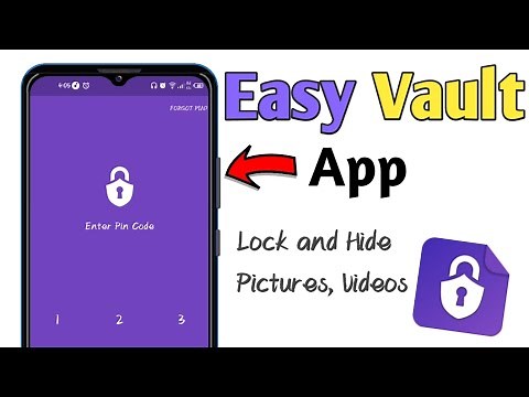 [Easy Vault App] Lock and Hide Pictures, Videos, Gallery, Audio & Any File. SD Card Supported