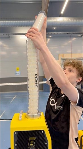 Always So Much Fun To Train Badminton With The Trainbot Feeder #badminton #shorts #trainbot