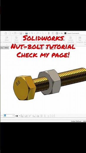 Master the thread feature in solidworks #solidworkstutorial