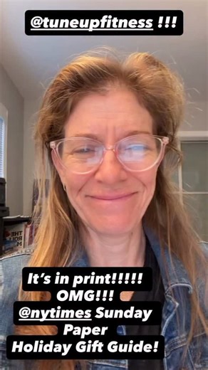 Look Ma! We’re in the New York Times! I’ve been teaching people to roll around on the floor (or wall) on small rubber balls for more than 20 years. My husband and I started @tuneupfitness as a proper business shortly thereafter. The entrepreneur road is bumpy, edgy with pits of fire, tar and heartache. But moments like this when somehow we organically break through is ECSTASY. This is the stuff of dreams. No, we don’t know anyone at the NYTimes. No, we didn’t pay for placement. We were gobsmacke