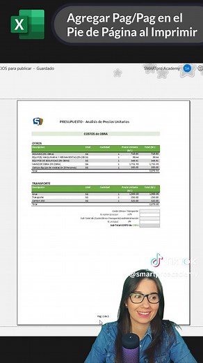 ⏱ Descubre cómo imprimir el # de Página del Total de Páginas como pie de página en todas las hojas al imprimir o convertir en PDF. . ¿Te gustó? Déjame un 👍 para saber que este vídeo te ha resultado útil. #excel #exceleando #microsoftexcel #microsoftambassador #exceltips
