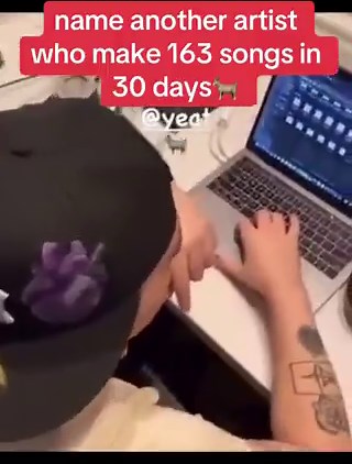 Throwback to Yeat Making 163 Songs in 30 days 🐐 @yeat1_