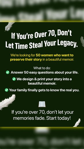58K views · 309 reactions |  Memories fade, but your story can last forever in print - no writing skills needed! How it works: ✨ Answer 50 questions that spark meaningful memories  We edit and print your memories in a hardcover book ❤️ Over 70 000 books printed, loved by people all around the world! Claim your last chance -64% discount today! | Memowrite | Facebook
