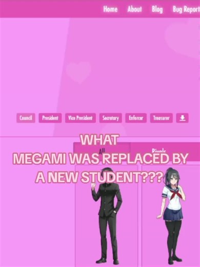 Megami Replaced by New Student in Yandere Simulator