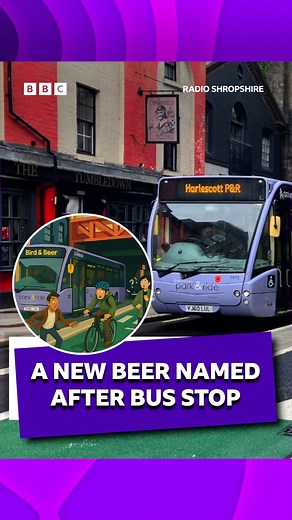 🍻 The owners of Shrewsbury's Bird and Beer are brewing up a new pint to "celebrate" the floating bus stop. | BBC Shropshire