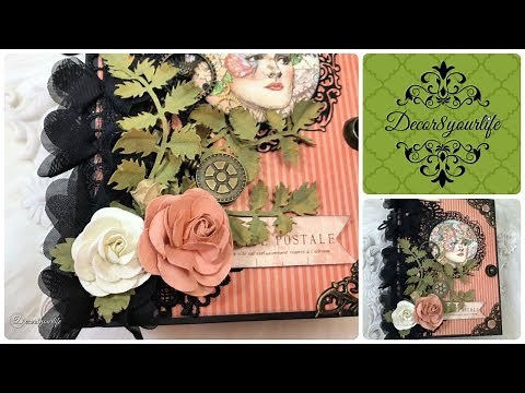 Graphic 45 Imagine Mini Album Walkthrough | Graphic 45 Staples Rectangle Tag & Pocket Album