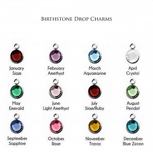 Birthstone Charm, Cubic Zirconia Drop Charm, Add-on Option for Necklaces. Not Sold Separately - Etsy