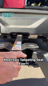 Most Epic Tailgating Seat Ever? Give the gift of unique tailgating comfort with the TailBreaker these seats hook into your 2 inch receiver hitch and have full 360 degree swivel. Let us know what you think of the TailBreaker #tailgating #tailgatingseason #giftideas #newproduct | Tailgating Challenge