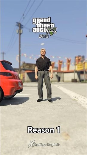 GTA4 VS GTA5 - Nudge Reaction #shorts #grandtheftauto #gta