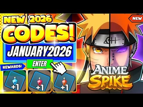 *NEW CODES!!* ALL WORKING CODES IN ANIME SPIKE CODES *JANUARY 2026* | ROBLOX ANIME SPIKE CODES