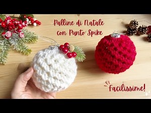 Crochet Christmas Balls 🎄 The Easiest Spike Stitch Ever!