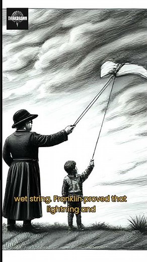 Benjamin Franklin’s Kite Experiment ⚡ | The Shocking Discovery of Electricity # 1