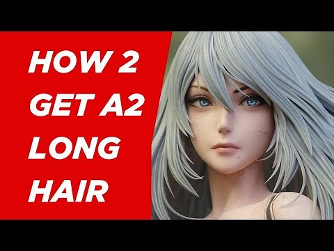 NieR:Automata - How To Play A2 with Long Hair - Como Jugar con A2 Cabello Largo