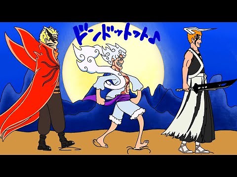 Naruto x Luffy x Ichigo Dr Livesey Phonk Walk | Fan Animation