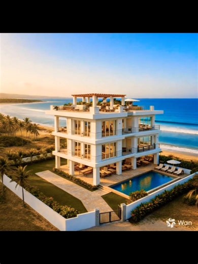 Luxurious Costal Villa On Beach Time Lapse #construction #timelapse #villa #shorts