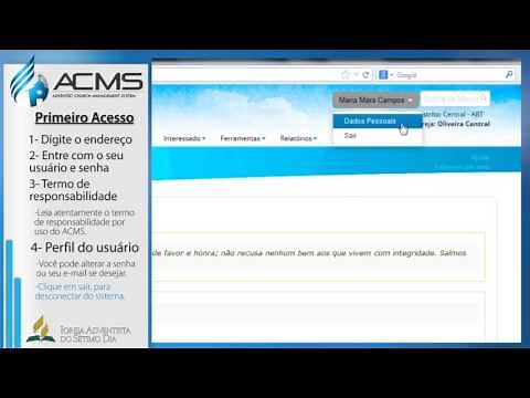 ACMS - Primeiro acesso