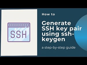 How to generate SSH key pair using ssh-keygen