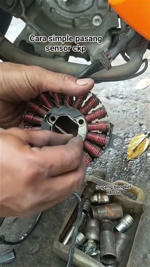 Cara simple pasang sensor ckp skupy #bengkelmotor #Tutorial #otomotif