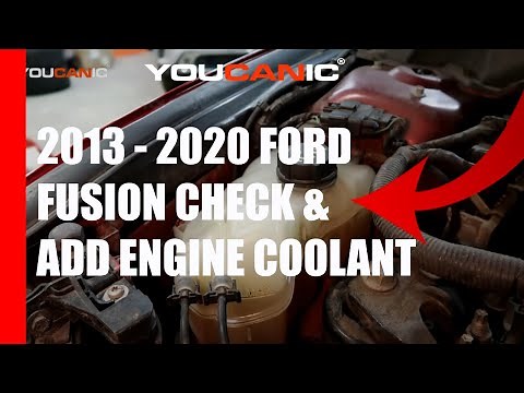2013-2020 Ford Fusion Check and Add Engine Coolant