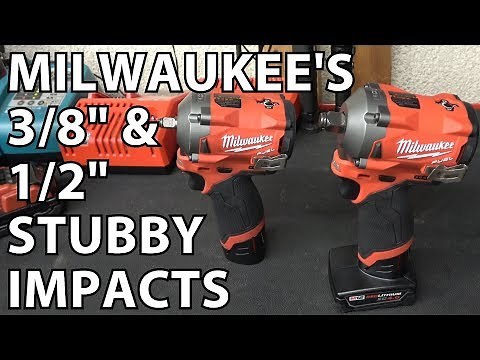 Milwaukee's New 3/8" & 1/2" Stubby Impacts!