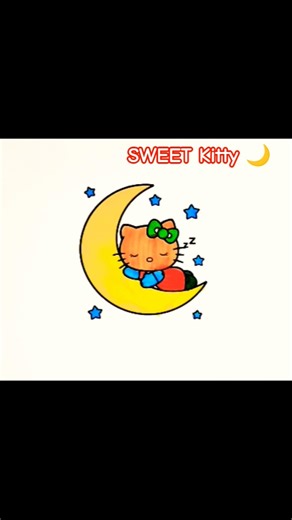 Beautiful Kitty Drawing, Painting & Coloring For Kids and Toddlers_ Child Art#drawing#coloring