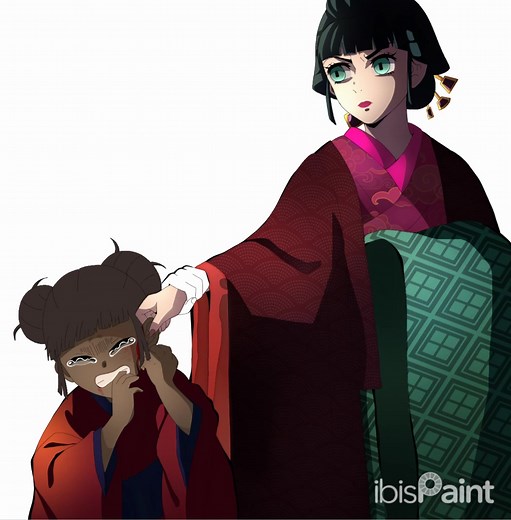 Yuki's mother: Illustration of Demon Slayer's character #yukikobayashi #knyoc #ufotable