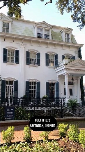 Built in 1872 in Savannah. #georgiahistory #savannah #historichomes