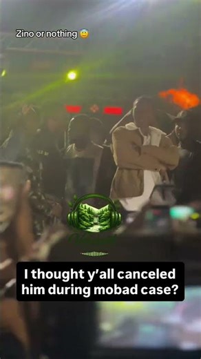 At this point it was fans performing for Zino not the way round.