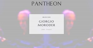 Giorgio Moroder Biography | Pantheon