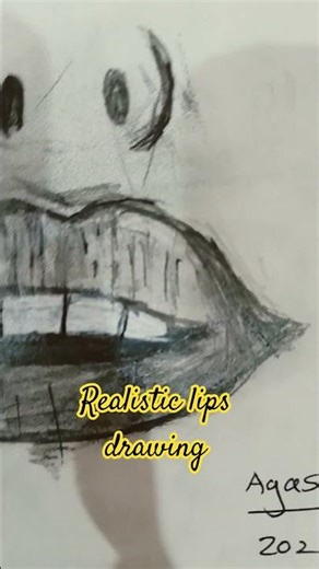 Realistic lips sketch #art #anatomy ‪@Agastyadrawz‬