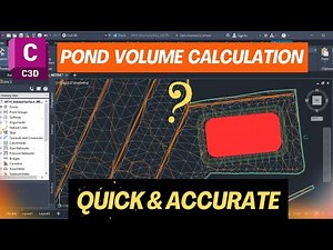 4.14A How to Calculate Cut Fill Volume in Civil 3d | Calculate Pond Volume in Civil 3d