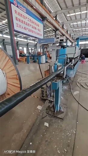 Wire and cable factory production #machine #cablewirestrippingmachine #electricalcable #wireworks