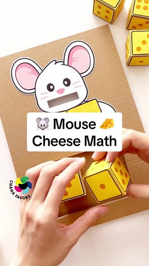 Mouse Cheese Math Printable - A delightful way to make multiplication up to 6x6 easy and enjoyable! 🎲 🧀 Perfect for early math practice, this game uses dice and adorable mouse-themed visuals to help kids understand multiplication concepts. Boost fine motor skills and make learning interactive. Available now in our store! 📚✨ ☰What you'll need: * Chanafavors Printables 🌈 Shop for Printable PDF Files 🖨 Chanafavors.etsy.com (Click our profile for live link) * Cardboard * Bottle Caps * Hot Glue 