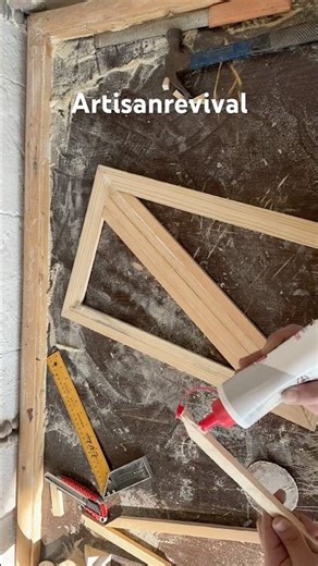How to Make a Wooden Frame | DIY Woodworking | Simple Tools | Craft Skills #shorts #reels #art #diy