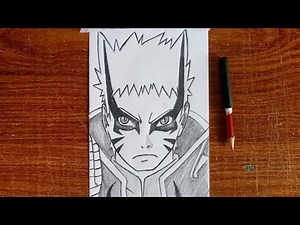 How to Draw Naruto Baryon Mode Easy for Beginners | Step by Step Naruto Drawing Tutorial