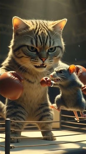 Cat Boxing Fight 🥊 Fir Chuhe Ne Kya Kiya 😱 | Funny Cat vs Mouse Animation