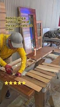 I Turned a Small Sauna Window Into a Full Glass Wall 😱🔥 #SaunaRemodel #BeforeAfter