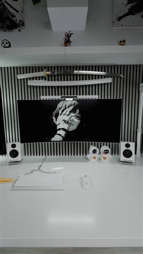 🤍🤍🤍 . . . . #gamer #pcgaming #gamingroom #setup #fyp | Gaming Room Setup