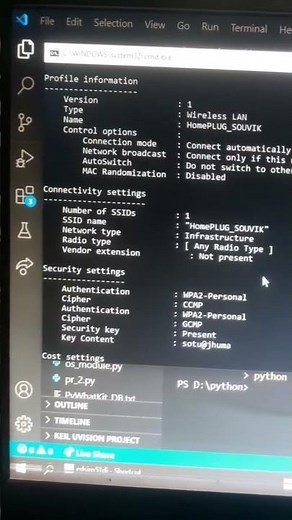 WIFI PASSWORD HACK #PYTHON