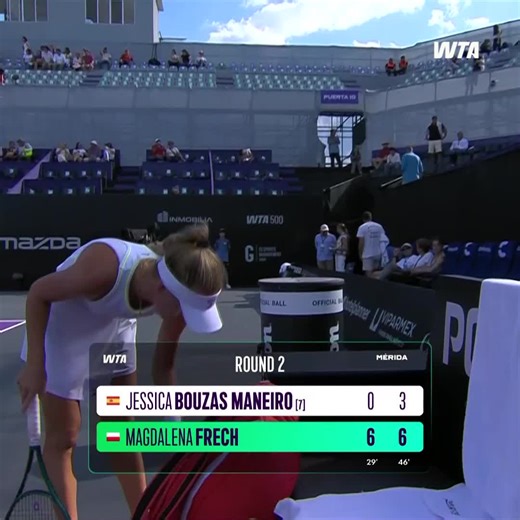 Watch the Match Highlights from Jessica Bouzas Maneiro vs. Magdalena Frech in the Round of 16 in Merida! #MeridaOpen | WTA