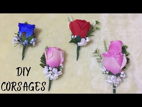 4 DIY Jamaican Style Corsages| How to make a Corsage| Graduation Corsages| Boutonnière| Bottonhole