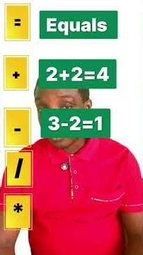 Apprenez les signes Mathématiques.