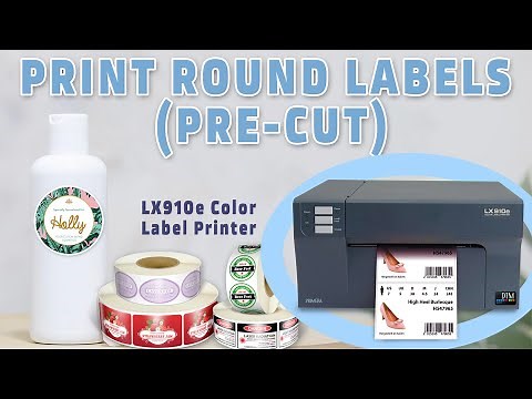 Printing Precut Round Labels with LX910e