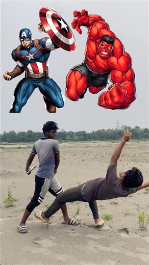 Captain America Vs Hulk 🛡️💥 Who Wins? 😱 #Shorts