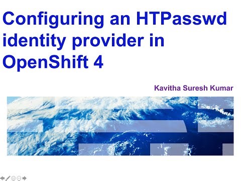 Configuring HTPasswd Identity Provider in OpenShift 4