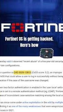 Fortinet is getting hacked. Here's how #cybersec #cyberbreach #infosec #cybernews #hack #privacy