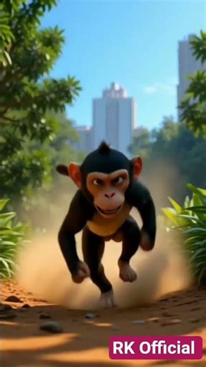 “Monkey Run Adventure! Fun Jungle Race for Kids! #shorts #shortvideo #monkey #funny