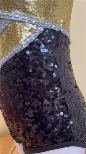 Majorette Leotard Gold Silver and Black Size M - Etsy