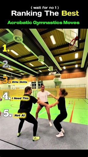 Ranking The Best Acrobatic Gymnastics Move#gymnastics #acrobatics #balance #shorts #trend #skills